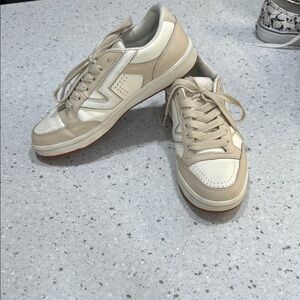Vans Cream and White Sneakers